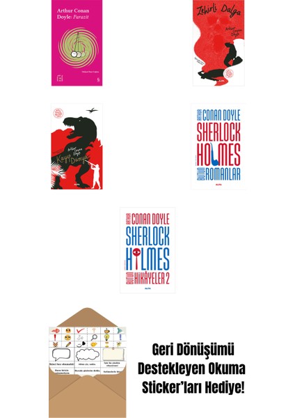 Sir Arthur Conan Doyle 5 Kitap Set + Okuma Sticker'ları