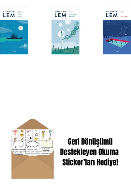 Yukarı Kale (SL11) + Gelecekbilim Kongresi (Sl7) + Kör Talih (Sl6) + Okuma Sticker'ları