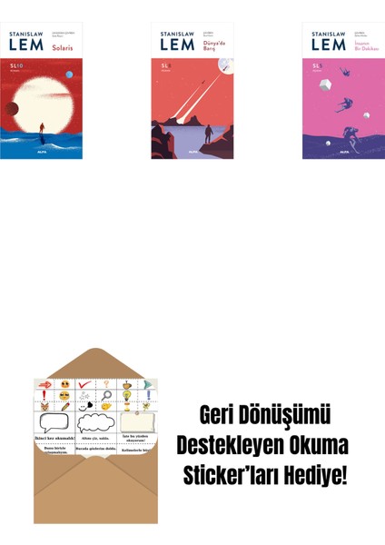 Solaris - SL10 (Ciltli) + Dünya’da Barış (Sl8) + Insanın Bir Dakikası (Sl5) + Okuma Sticker'ları