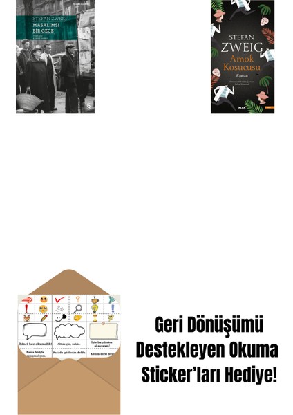 Masalımsı Bir Gece + Amok Koşucusu + Okuma Sticker'ları
