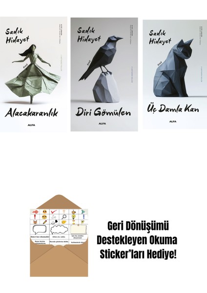 Alacakaranlık + Diri Gömülen + Üç Damla Kan + Okuma Sticker'ları