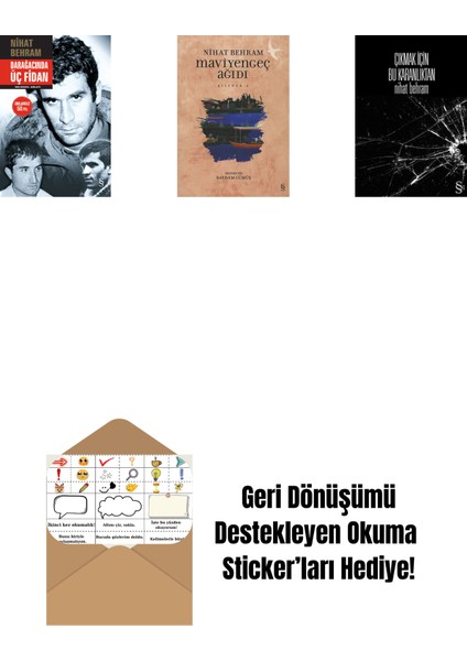 Darağacında Üç Fidan (Ciltli) + Maviyengeç Ağıdı + Çıkmak Için Bu Karanlıktan + Okuma Sticker'ları