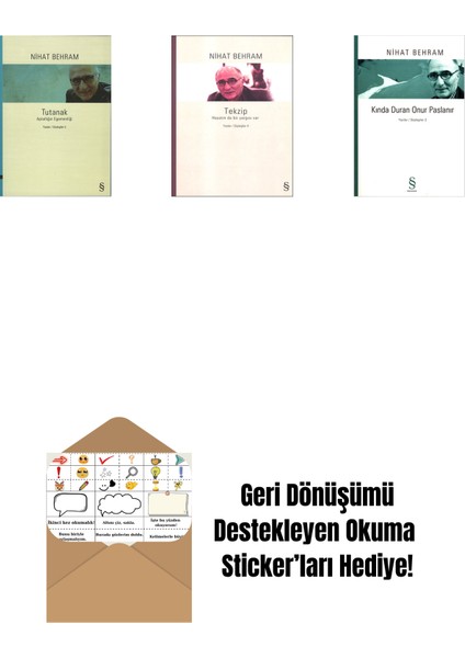 Tutanak + Tekzip + Kında Duran Onur Paslanır + Okuma Sticker'ları