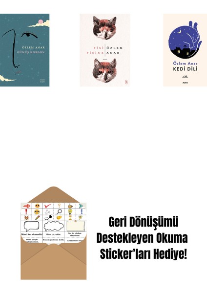 Gümüş Kordon + Pisi Pisine + Kedi Dili + Okuma Sticker'ları