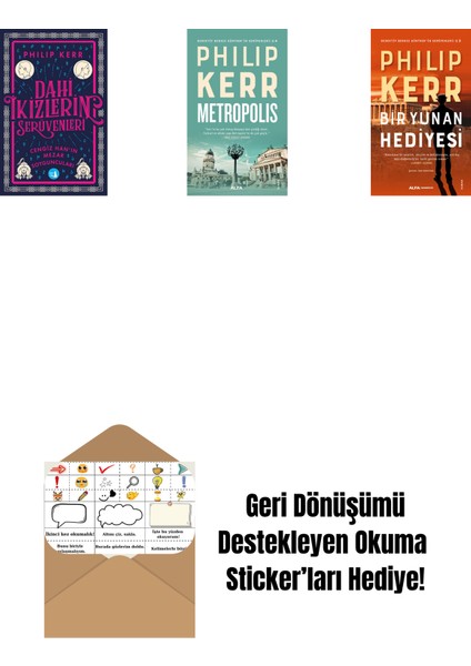 Dahi Ikizlerin Serüvenleri - Cengiz Han’ın Mezar Soyguncuları + Metropolis + Bir Yunan Hediyesi + Okuma Sticker'ları