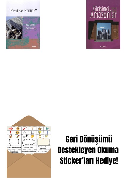 Kent ve Kültür + Girişimci Amazonlar + Okuma Sticker'ları