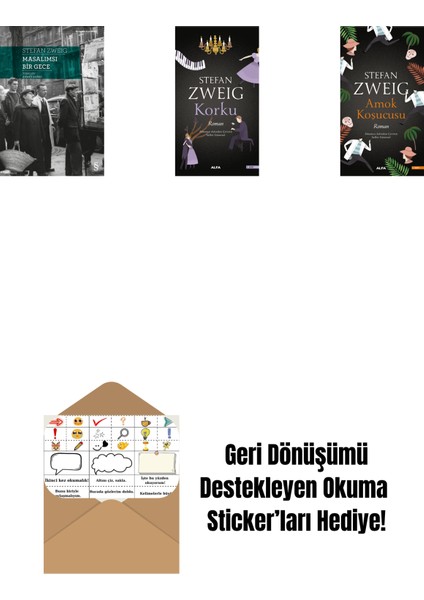 Masalımsı Bir Gece + Korku + Amok Koşucusu + Okuma Sticker'ları