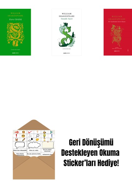 Kuru Gürültü (Ciltli) + Venedik Taciri + Fırtına + Okuma Sticker'ları