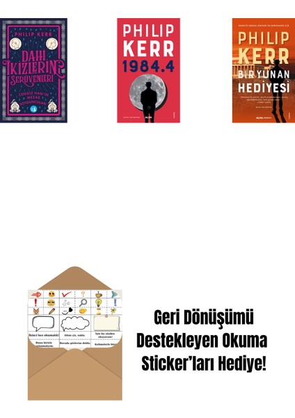 Dahi Ikizlerin Serüvenleri - Cengiz Han’ın Mezar Soyguncuları + 1984.4 + Bir Yunan Hediyesi + Okuma Sticker'ları