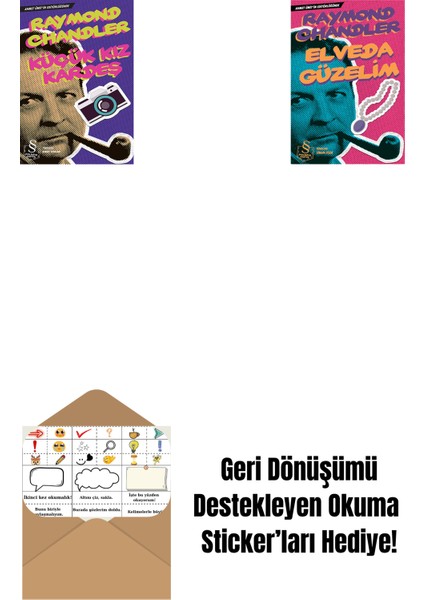 Küçük Kız Kardeş + Elveda Güzelim (Cep Boy) + Okuma Sticker'ları