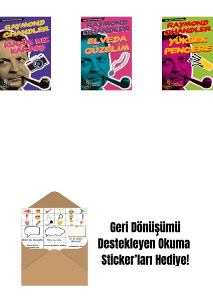 Küçük Kız Kardeş + Elveda Güzelim (Cep Boy) + Yüksek Pencere (Cep Boy) + Okuma Sticker'ları