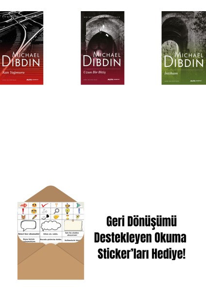 Kan Yağmuru + Uzun Bir Bitiş + Intikam + Okuma Sticker'ları