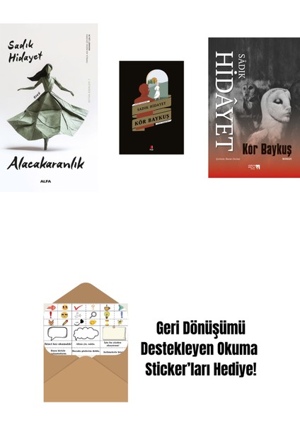Alacakaranlık + Kör Baykuş + Kör Baykuş + Okuma Sticker'ları
