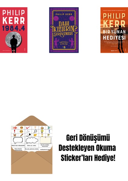 1984.4 + Dahi Ikizlerin Serüvenleri - Savaşçı Cinler + Bir Yunan Hediyesi + Okuma Sticker'ları