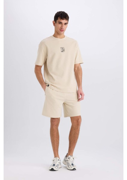 Regular Fit Düz Paça Cepli Basic Düz Şort B8792AX25SM