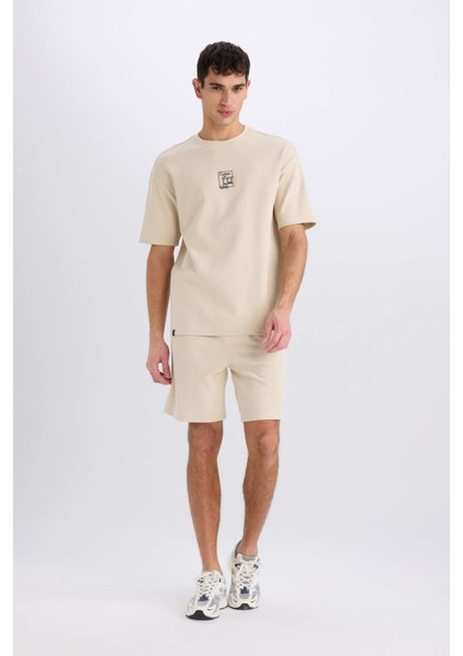 Regular Fit Düz Paça Cepli Basic Düz Şort B8792AX25SM