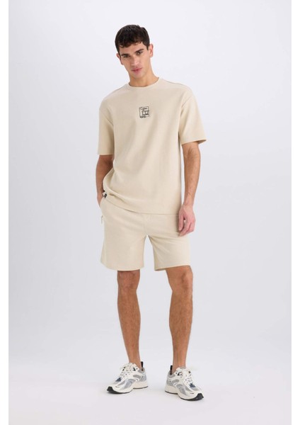 Regular Fit Düz Paça Cepli Basic Düz Şort B8792AX25SM
