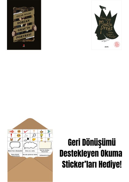 Dorian Gray’in Portresi + Mutlu Prens + Okuma Sticker'ları