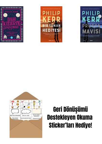 Dahi Ikizlerin Serüvenleri - Cengiz Han’ın Mezar Soyguncuları + Bir Yunan Hediyesi + Prusya Mavisi + Okuma Sticker'ları