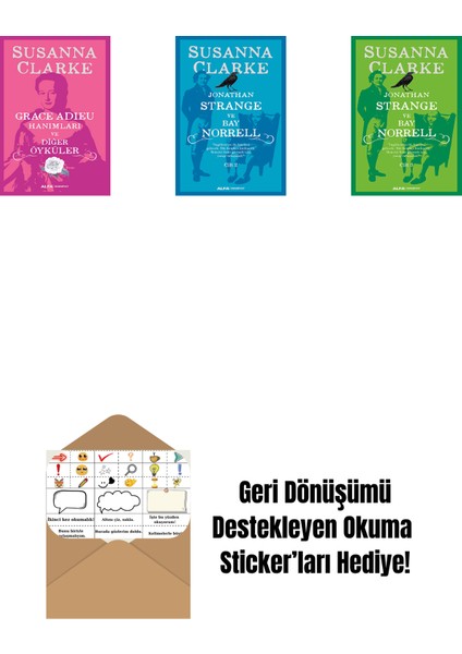Grace Adieu Hanımları ve Diğerleri + Jonathan Strange ve Bay Norrell - 2 + Jonathan Strange ve Bay Norrell - 3 + Okuma Sticker'ları