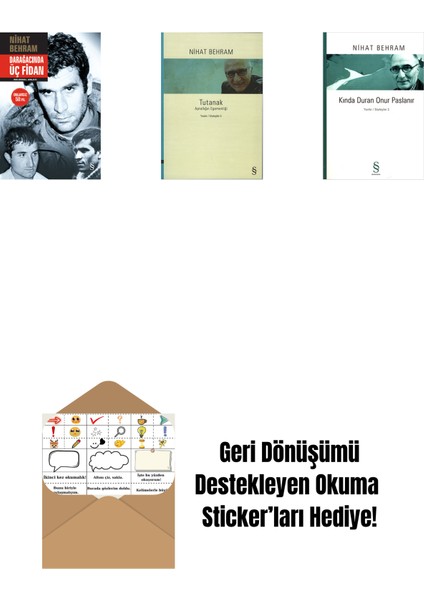 Darağacında Üç Fidan (Ciltli) + Tutanak + Kında Duran Onur Paslanır + Okuma Sticker'ları