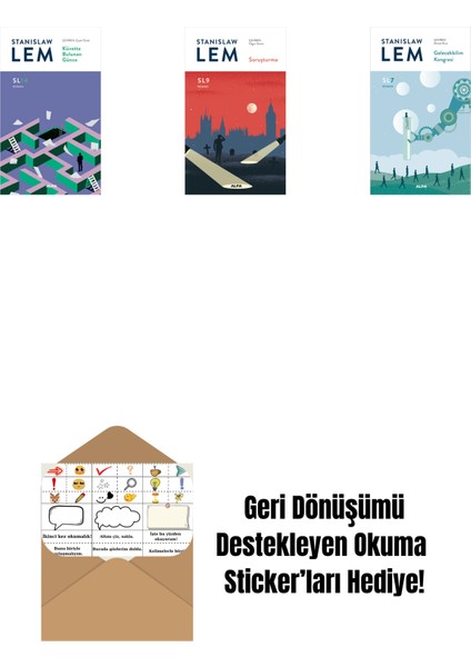 Küvette Bulunan Günce (SL14) + Soruşturma (Sl9) + Gelecekbilim Kongresi (Sl7) + Okuma Sticker'ları