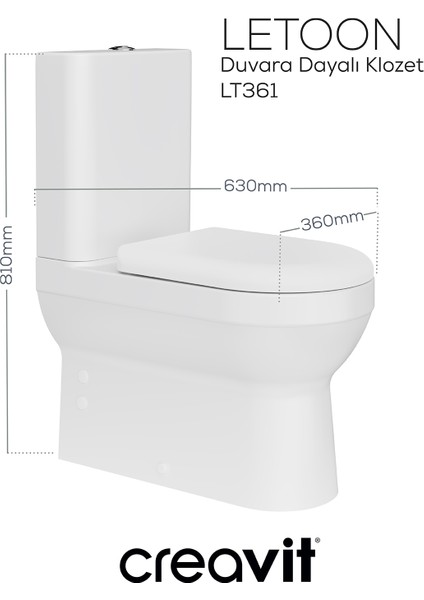 Letoon Rim-Off Duroplast Yavaş Kapanan Klozet Kapaklı Beyaz Set modelleri