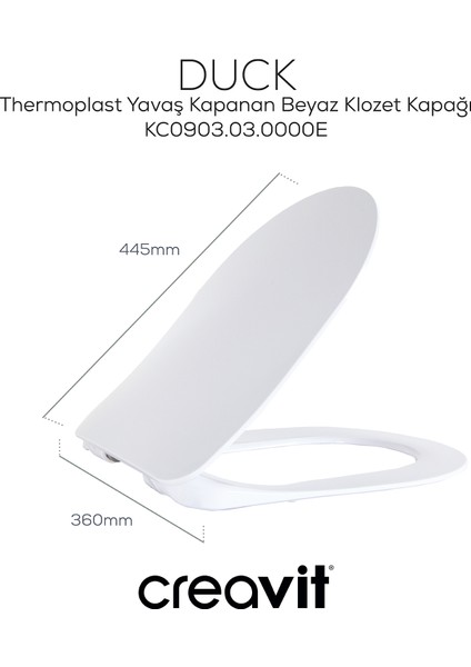 Letoon Rim-Off Duroplast Yavaş Kapanan Klozet Kapaklı Beyaz Set indirimleri