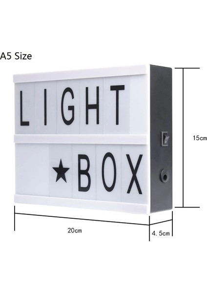 A5 LED Işıklı Yazı Panosu Lightbox fiyatları