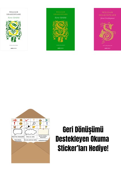 Kuru Gürültü + Kuru Gürültü (Ciltli) + Şirret Evcilleşmesi + Okuma Sticker'ları