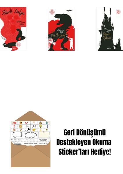 Zehirli Dalga + Kayıp Dünya + Tekinsiz Öyküler + Okuma Sticker'ları