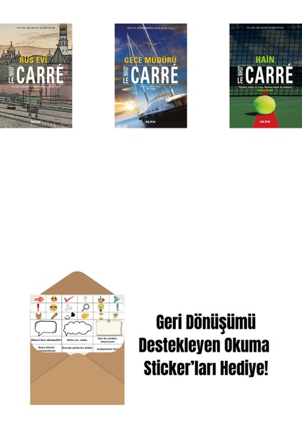 Rus Evi + Gece Müdürü + Hain + Okuma Sticker'ları