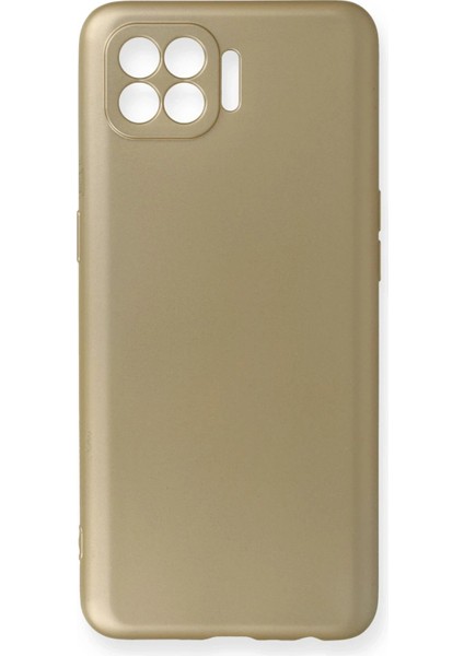 Newface Oppo Reno 4 Lite Kılıf First Silikon - Gold