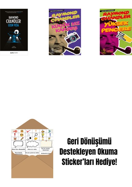 Uzun Veda + Küçük Kız Kardeş + Yüksek Pencere (Cep Boy) + Okuma Sticker'ları