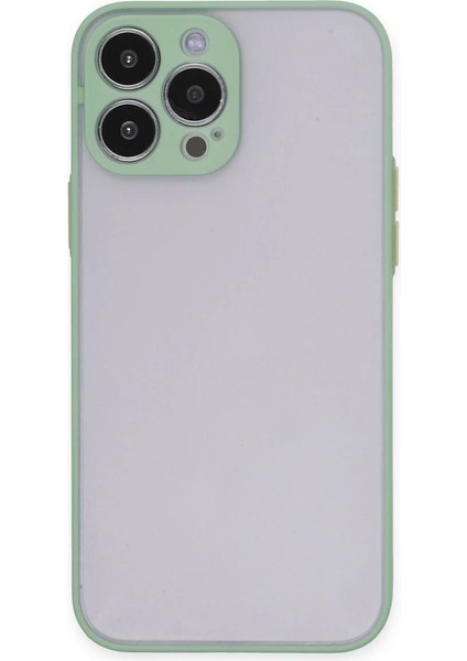 Newface iPhone 15 Pro Max Kılıf Montreal Silikon Kapak - Açık Yeşil