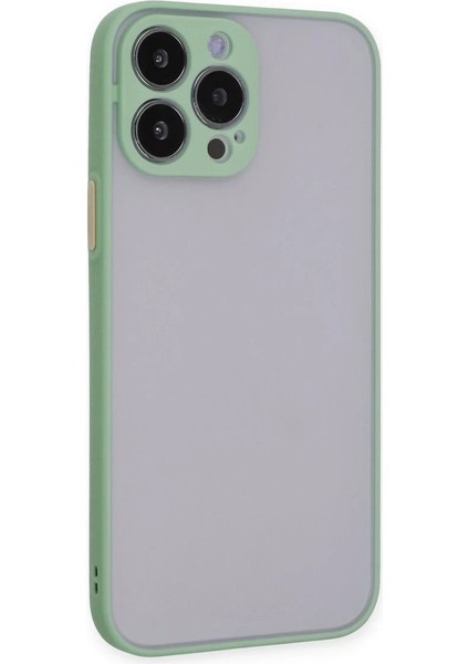 Newface iPhone 15 Pro Max Kılıf Montreal Silikon Kapak - Açık Yeşil