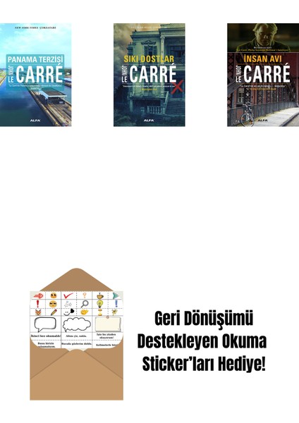 Panama Terzisi + Sıkı Dostlar + Insan Avı + Okuma Sticker'ları
