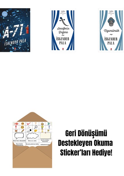 A-71 + Jennifer’ın Düğünü (Ciltli) + Nizamülmülk (Ciltli) + Okuma Sticker'ları