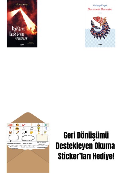 Fare ve Lasi'nin Maceraları + Denemedi Demeyin + Okuma Sticker'ları