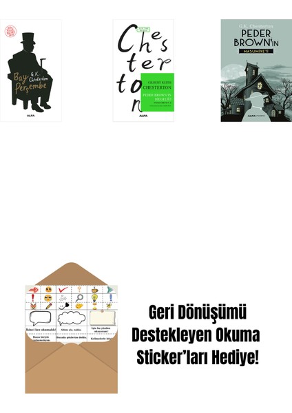 Bay Perşembe + Peder Brown'ın Bilgeliği + Peder Brown'ın Masumiyeti + Okuma Sticker'ları