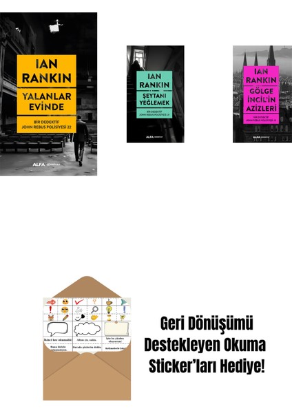 Yalanlar Evinde + Şeytanı Yeğlemek + Gölge Incil'in Azizleri + Okuma Sticker'ları