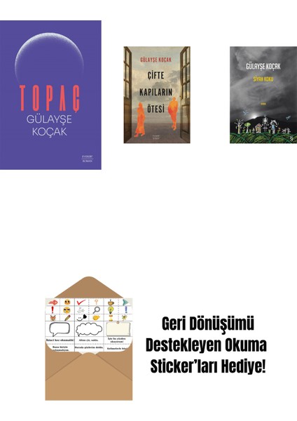 Topaç + Çifte Kapıların Ötesi + Siyah Koku + Okuma Sticker'ları