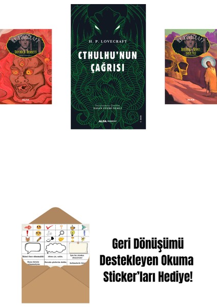 Dunwich Dehşeti + Cthulhu'nun Çağrısı + Herbert West: Diriltici + Okuma Sticker'ları