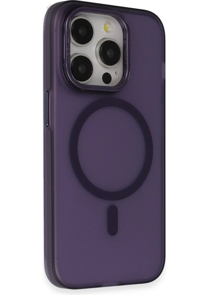 Joko iPhone 14 Pro Max Frost Standlı Magsafe Kapak - Derin Mor