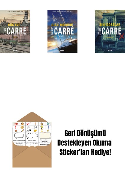 Rus Evi + Gece Müdürü + Sıkı Dostlar + Okuma Sticker'ları