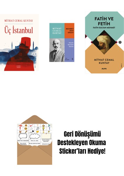 Üç Istanbul + Mehmet Âkif Ersoy - Hayatı Seciyesi Sanatı + Fatih ve Fetih + Okuma Sticker'ları