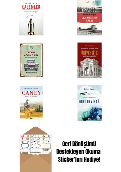 Muhittin Şimşek 6 Kitap Set + Okuma Sticker'ları