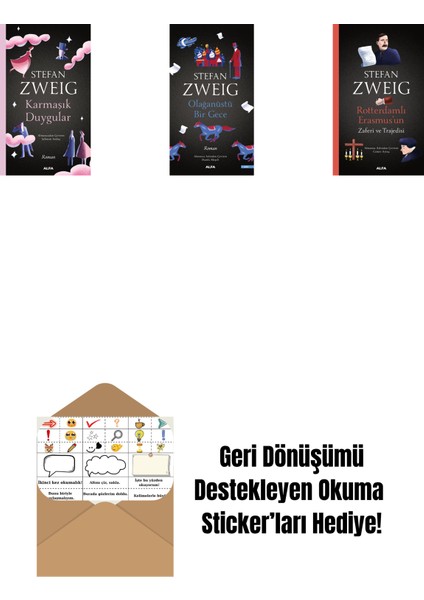Karmaşık Duygular + Olağanüstü Bir Gece + Rotterdamlı Erasmus’un Zaferi ve Trajedisi + Okuma Sticker'ları