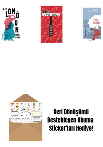 Deniz Kurdu + Cinayet Şirketi + Uçurum Insanları + Okuma Sticker'ları