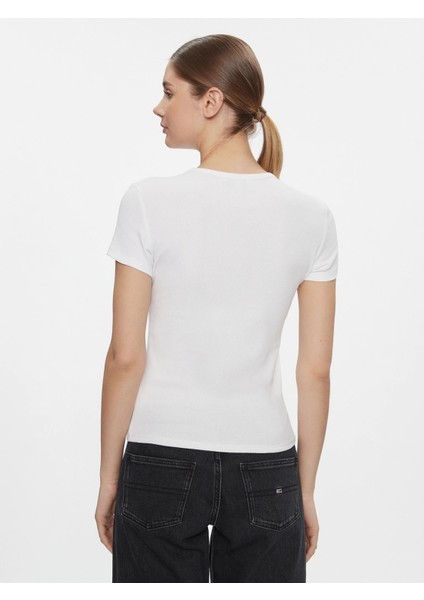 Tommy Hılfıger Kadın T-Shırt DW0DW17383-YBR fiyatları